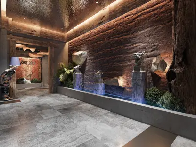 Luxury Chinese restaurant 113 3D model