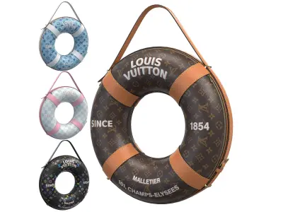 Louis Vuitton Lifebuoy Bag Low-poly 3D model
