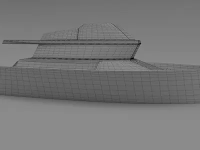 Yacht Conceptual  Free low-poly 3D model