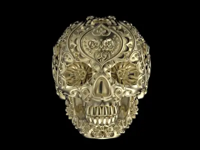 ring skull 3D print model