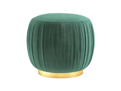 Ruched Ottoman - Luxurious 3D Model 3D model