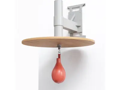 6 sports equipment for boxers gloves set pads punch bag 3D model