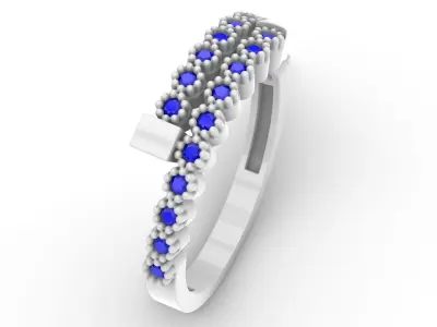 Jewelry Diamond Ring Model RG01 Free 3D print model