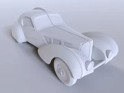 BUGATTI ATLANTIC - LA VOITURE NOIRE 1-64th 3D print model