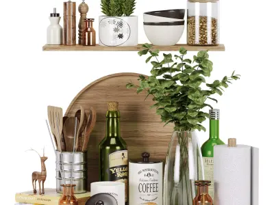 Kitchen Decorative Set 078 3D model