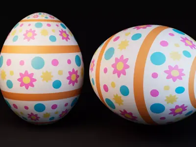 Easter Egg Free low-poly 3D model