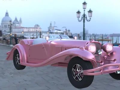 Car 3d Model vintage 3D model