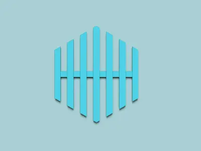 Hexagonal Wall Panel A29 Stripes - Interior Design Decoration 3D print model