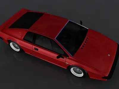 Lotus Esprit 1980  Low-poly 3D model