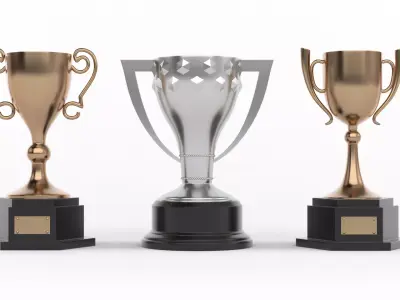 Trophy Cups 3D model 84
