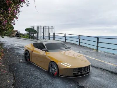 electric sport car 3D model