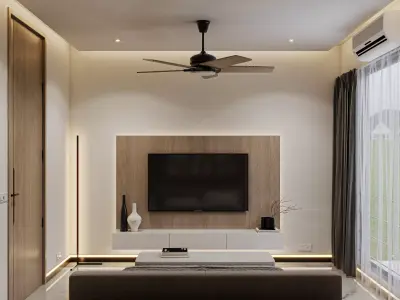 Modern Apartment Interior Detail Scene  3D model