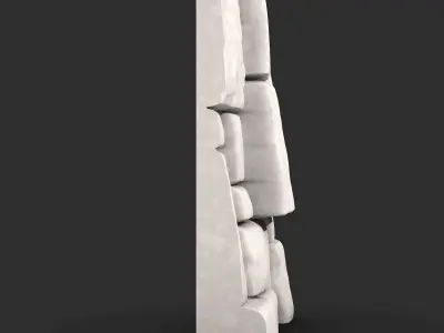 Stone Wall Architectural Detail 3D print model