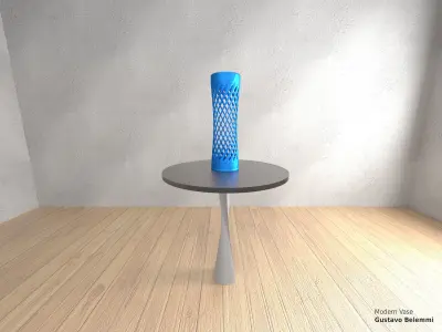 Modern Vase Super Spiral 3D print model