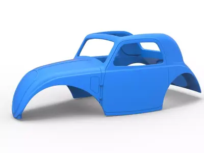 Shell of Vintage front engine dragster Version 5 Scale 1 to 25 3D print model