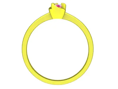 A5319 Eternity Diamond Women Ring 3D print model