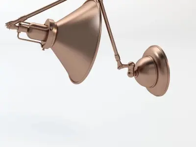 Detail Reed Swing Arm Wall Sconce 3D model