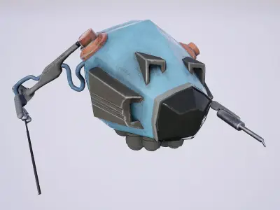 Droid Welder Free low-poly 3D model