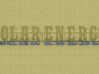 Solar Letter Panel Tracking System 3D model