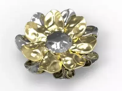 Metal Flower 3D print model