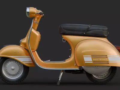 Scooter Vespa Rally 200 3D model