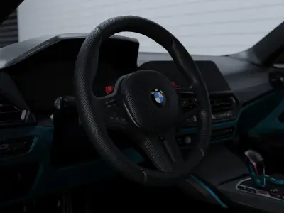 Garage Room 3D model with CAR  In the Preview 3D model