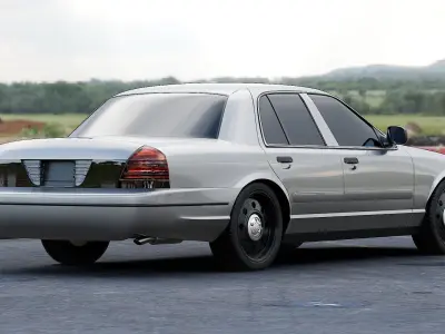 American Sedan Car 3D model