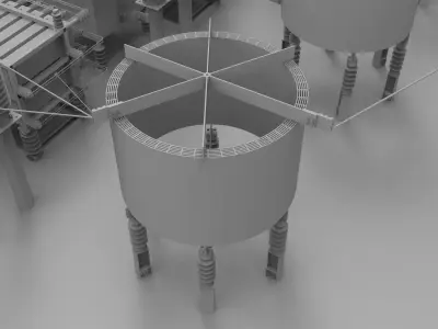 Capacitor Bank Layout 3D print model