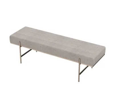 Davian Bench Chacha Limestone 108524 3D model