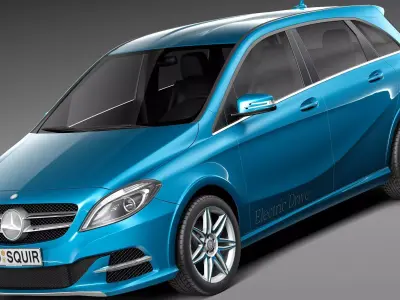 Mercedes-Benz B-class Electric Drive 2015 3D model
