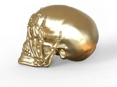 Scary Skull 3D print model