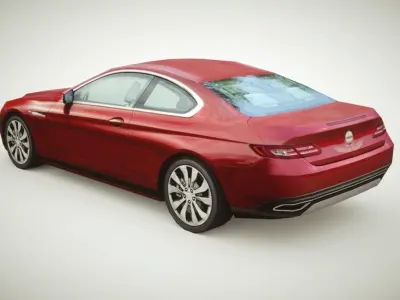 Generic Coupe v1 Low-poly 3D model