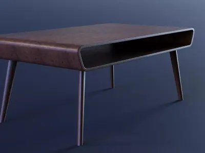 Archviz Table pack Low-poly 3D model