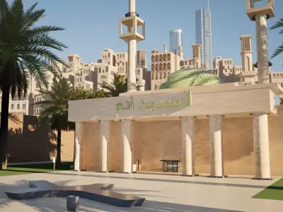 A Mosque in the Middle East 3D model
