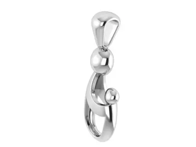 Mother Son Pendant 1001 3D print model