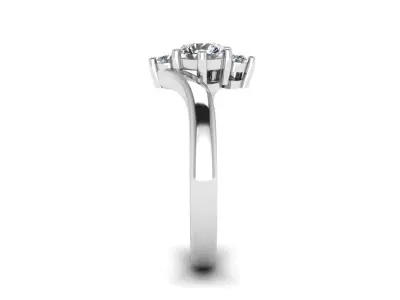 Jewelry Diamond Ring 3D print model 31