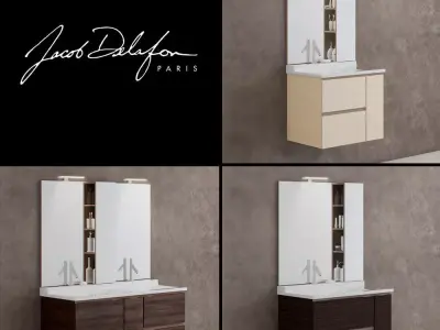 washbasin jacob delafon SOPRANO 3D model