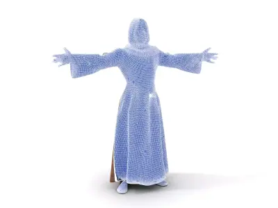 Elegant Kaftan Wearable model pack Low-poly 3D model