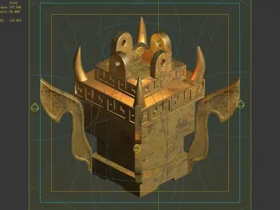 Dynasty Not Zhoushan - Decoration - Brazier 01 3D model