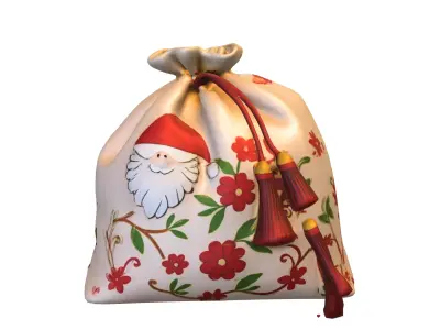 Sack pack festive Low-poly 3D model