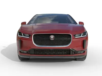 Jaguar I-pace 2021 LOW POLY Low-poly 3D model
