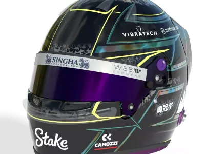 F1 Stake Sauber Helmets 2024 3D model
