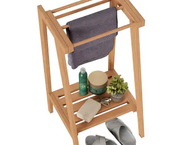 Kave Home Kuveni towel rack 3D model