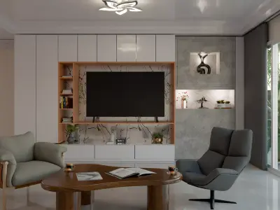 Meuble TV Free 3D model