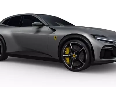 Ferrari Purosangue 2023 Low-poly 3D model