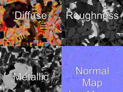 Cybernetic Dragonfly with Photonic Wings Low-poly 3D model