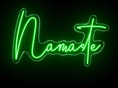 Namaste Neon Sign 3D model