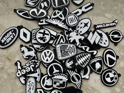 All Car Brands Keychains 3D print model