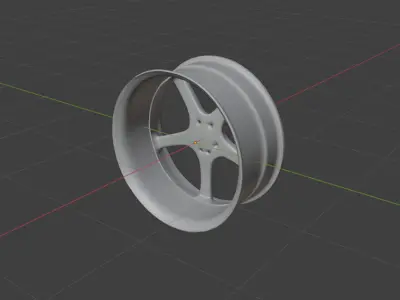 Sport Rim Low-poly 3D model