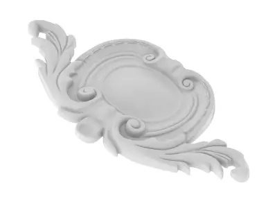 Cartouche Ornament 008 3D model